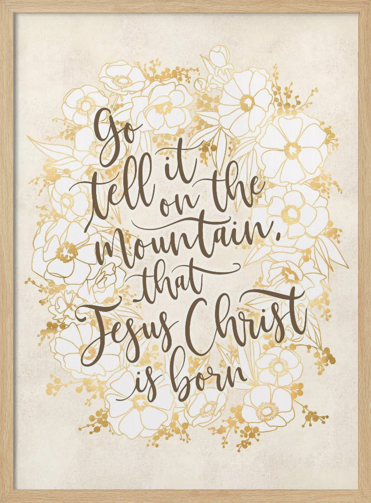 Go tell it on the mountain - vintage vanilla Poster