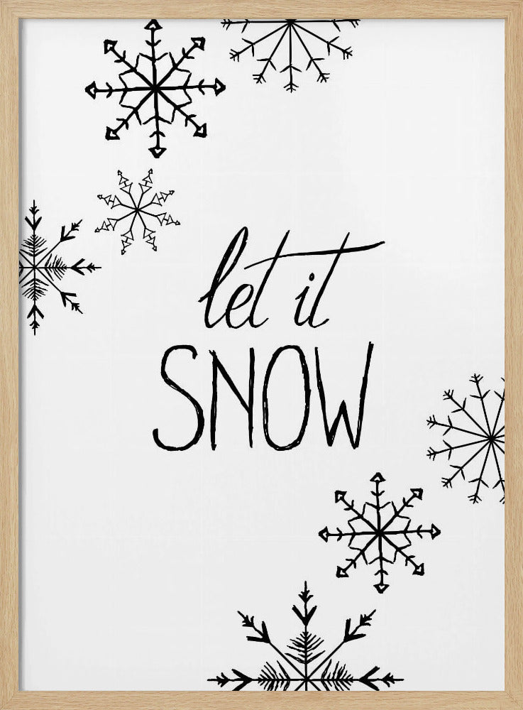 Inky let it snow Poster