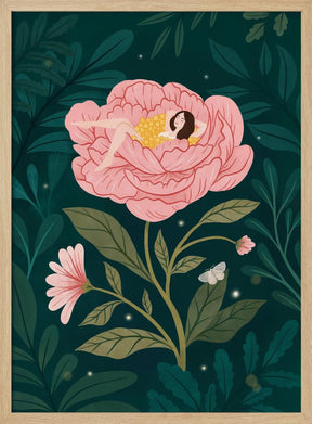 Peony Girl Poster