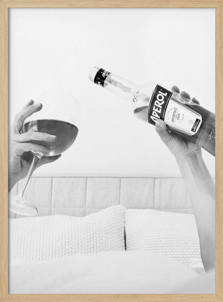 Aperol In Bed Close Poster