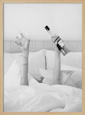 Aperol In Bed Low Key Poster