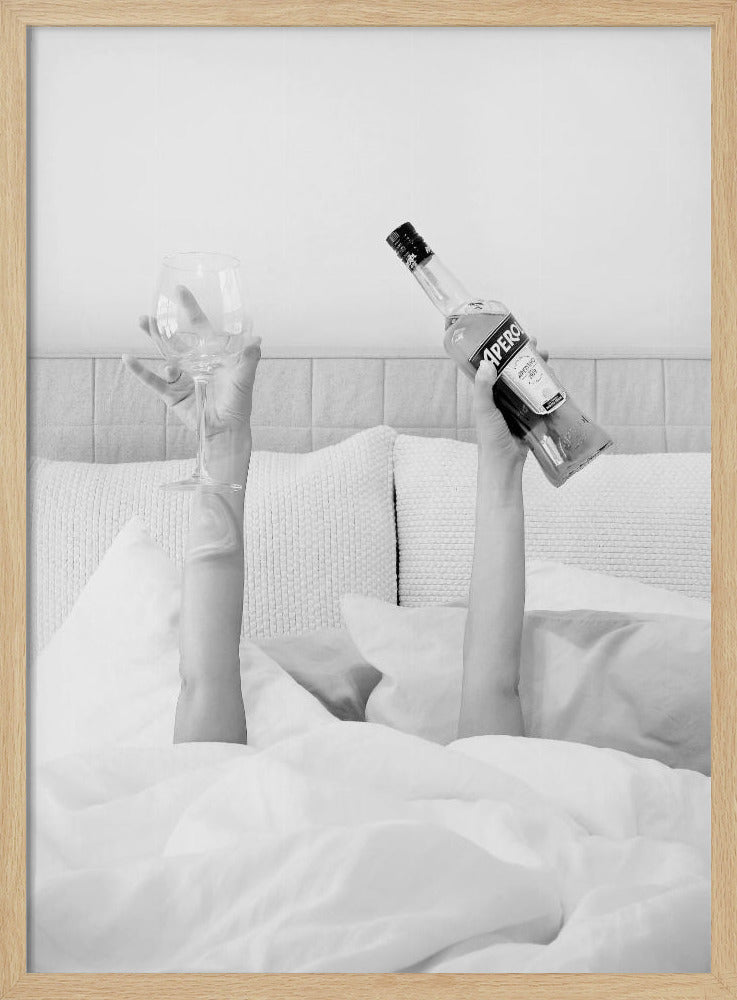 Aperol In Bed Low Key Poster