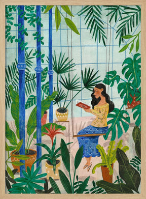 Reading in the plant greenhouse Poster