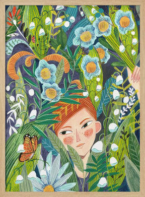 Woman in nature Poster