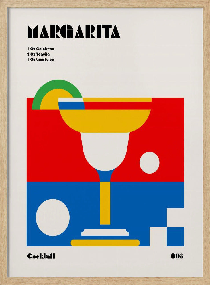 Margarita Bauhaus Cocktail Poster