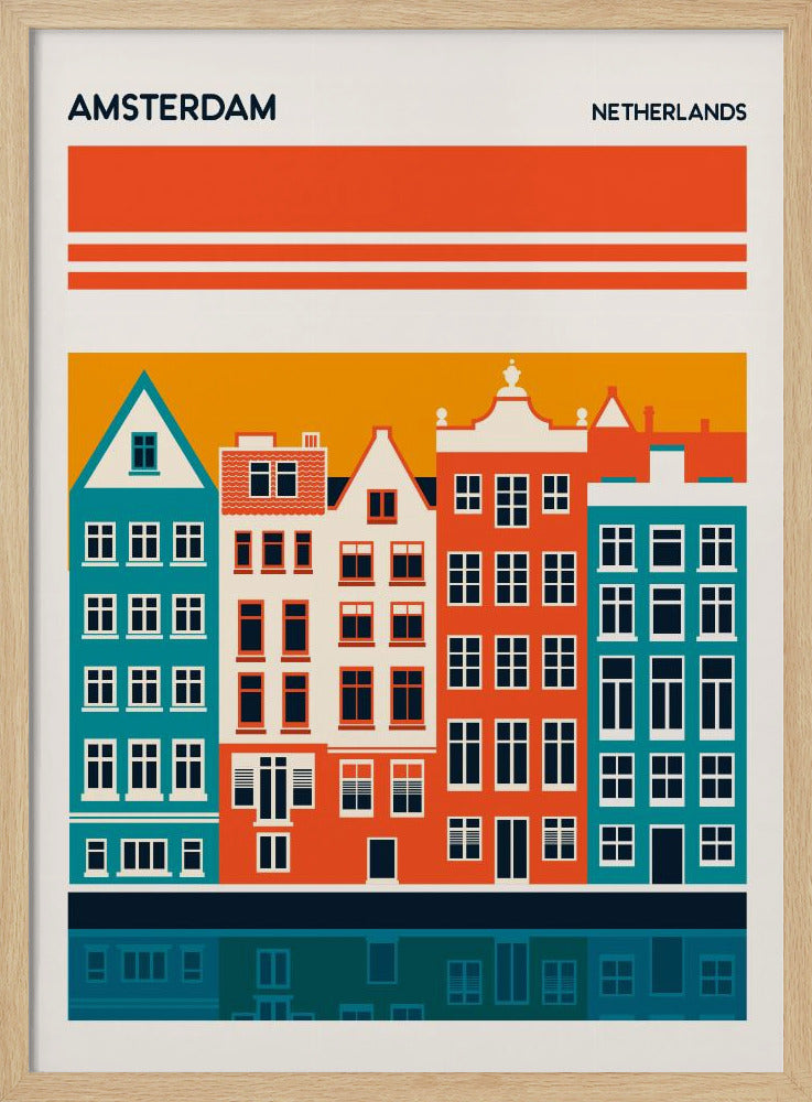 Amsterdam Travel Poster Poster