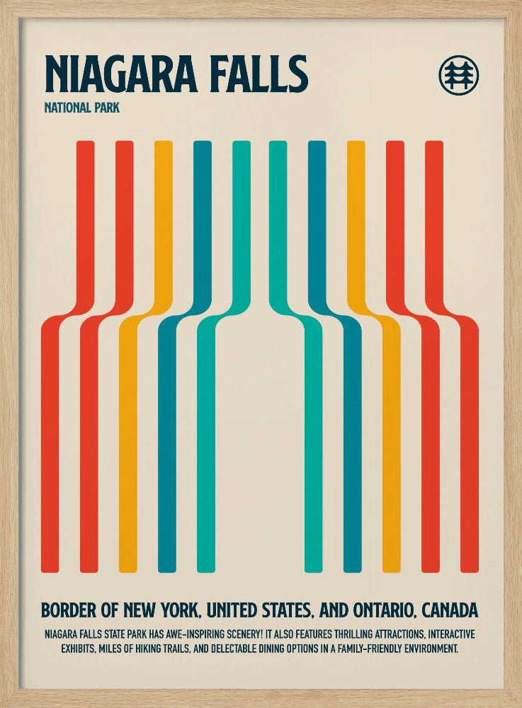 Niagara Falls National Park Travel Poster Poster