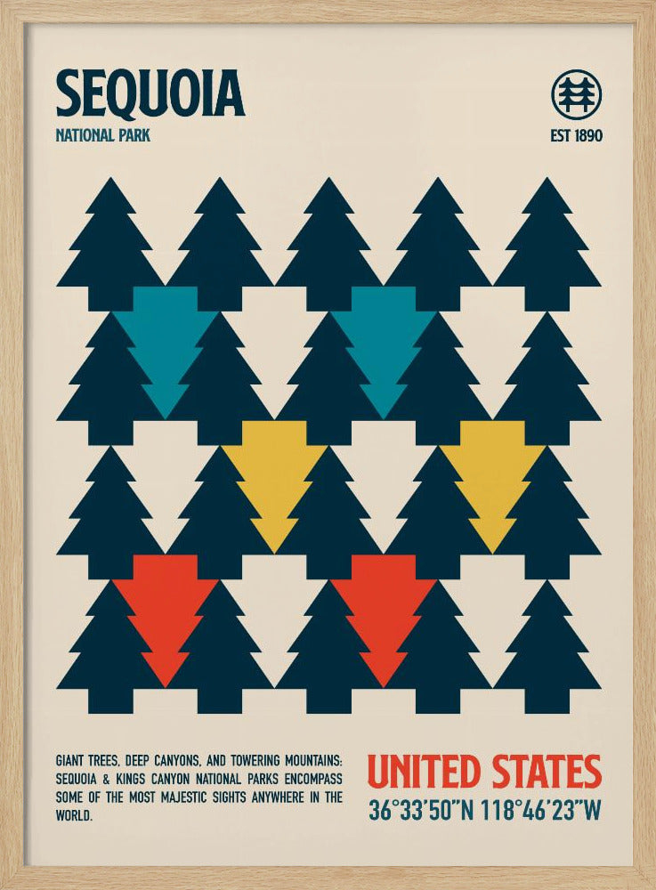 Sequoia National Park Travel Poster Poster