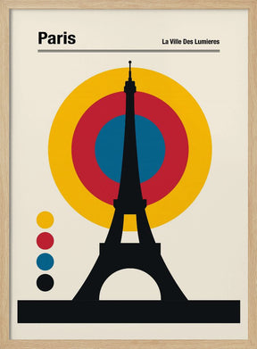 Paris Eiffel Tower Retro travel Print Poster