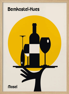 Mosel Wine Minimalist Print Poster