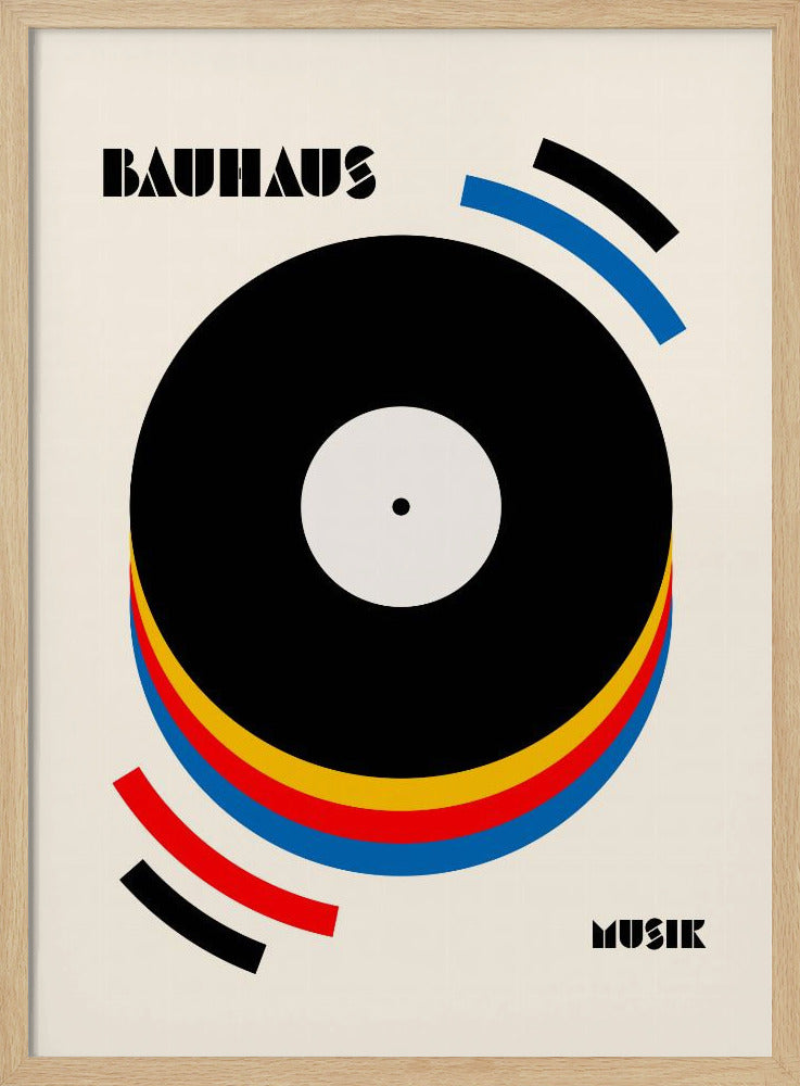 Bauhaus Musik Retro Illustration Poster