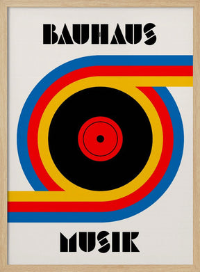 Bauhaus Musik Vinyl Poster