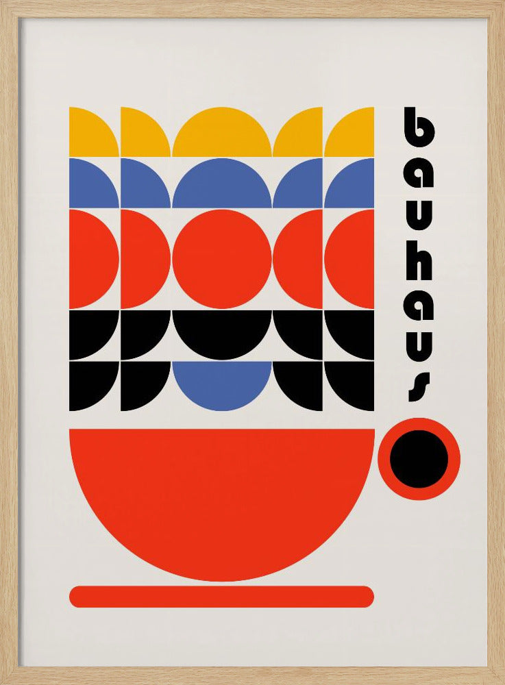 Bauhaus Coffee 70s Decor Poster