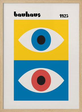 Bauhaus Eyes Abstract Poster