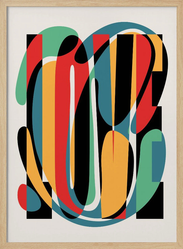 Love Abstract Design Poster