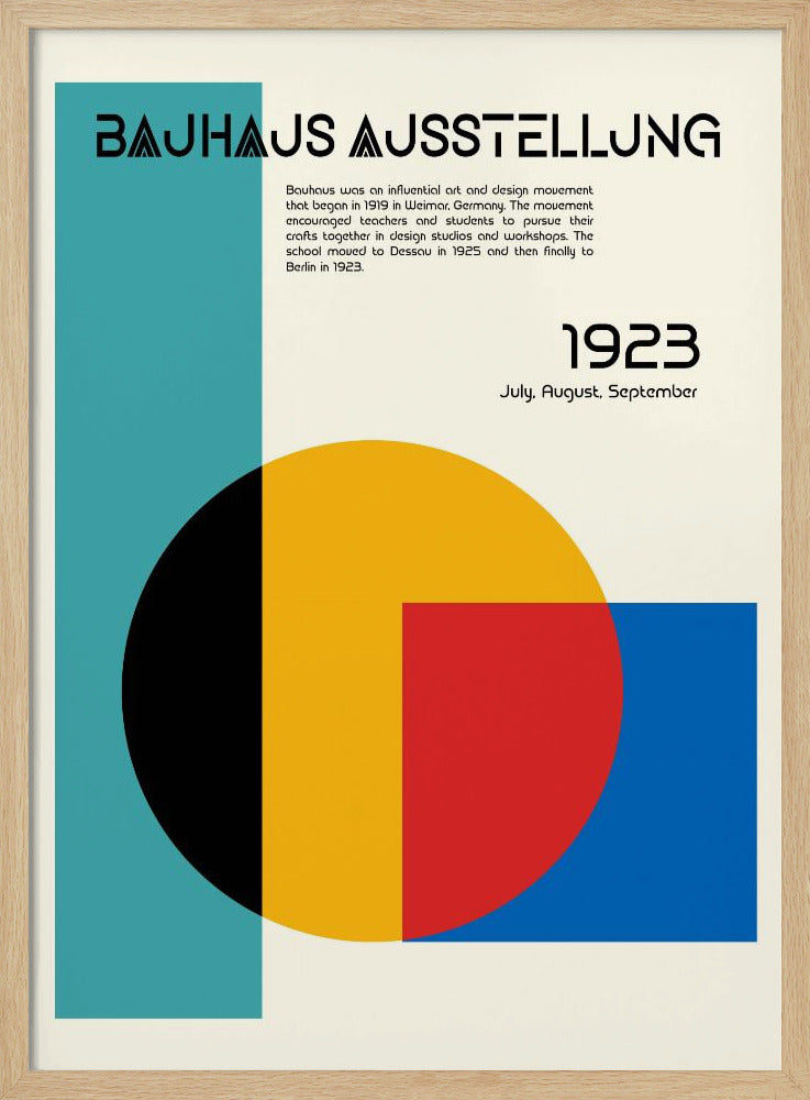 Bauhaus Ausstellung Poster