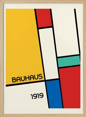 Bauhaus Geometric Design Retro Poster