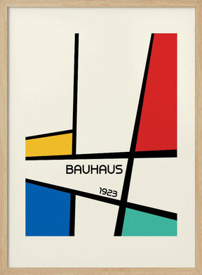 Bauhaus Geometric Design Retro Poster