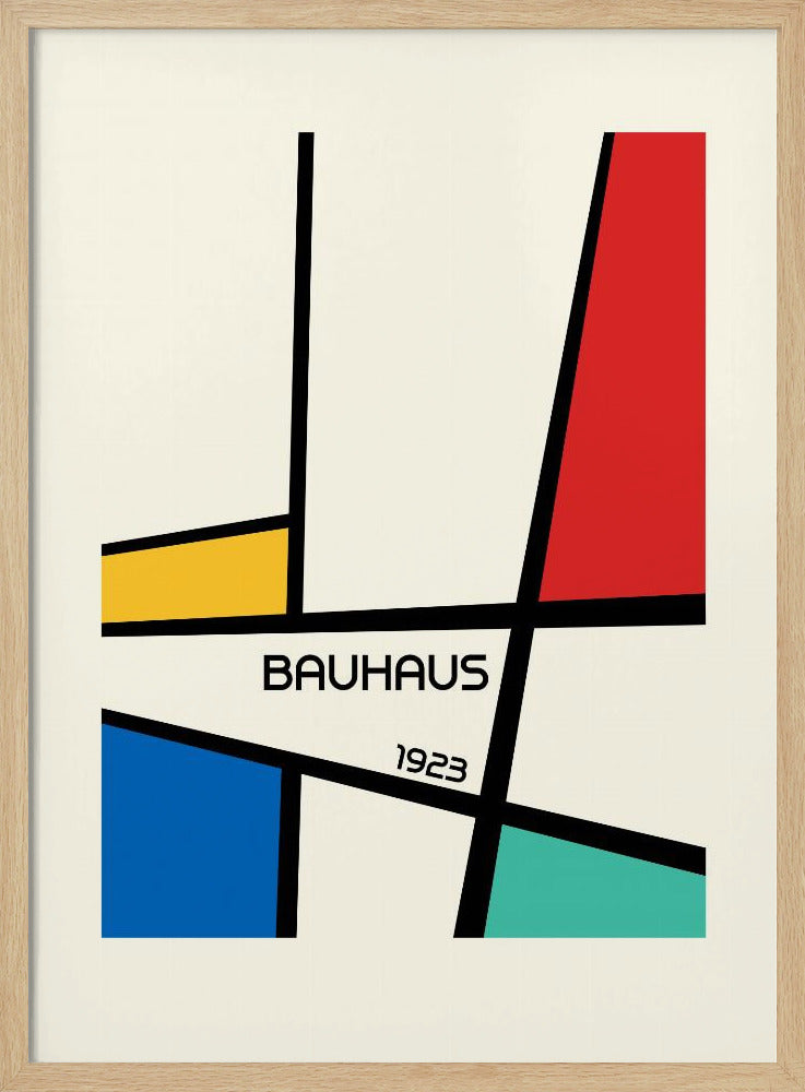 Bauhaus Geometric Design Retro Poster