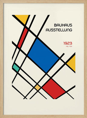 Bauhaus Geometric Design Retro Poster