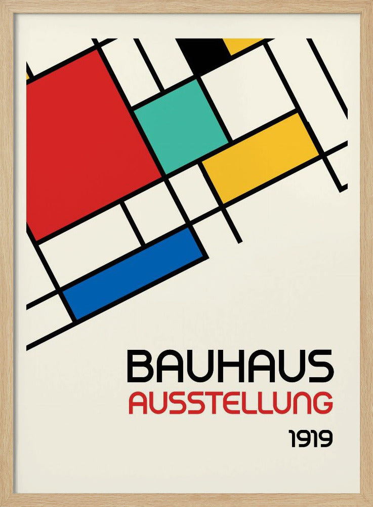 Bauhaus Geometric Design Retro Poster