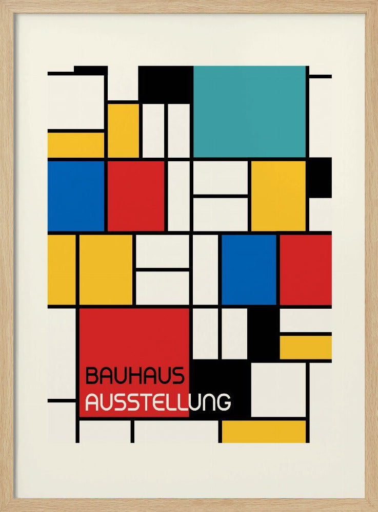 Bauhaus Geometric Design Retro Poster