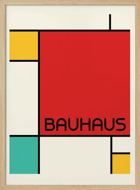 Bauhaus Geometric Design Retro Poster