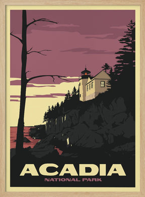 Acadia National Park Travel Print Poster