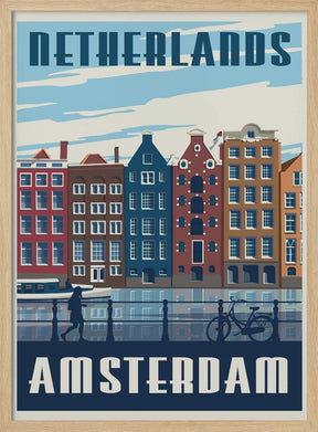 Amsterdam Travel Print Poster