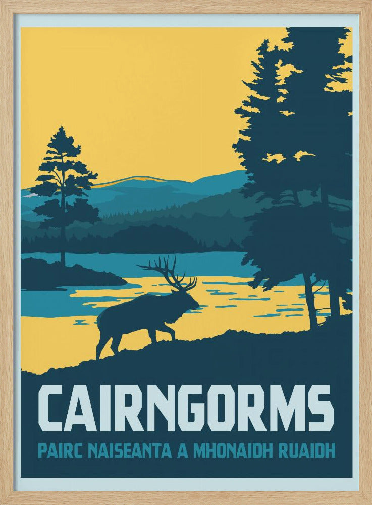 Cairngorms National Park Travel Print Poster