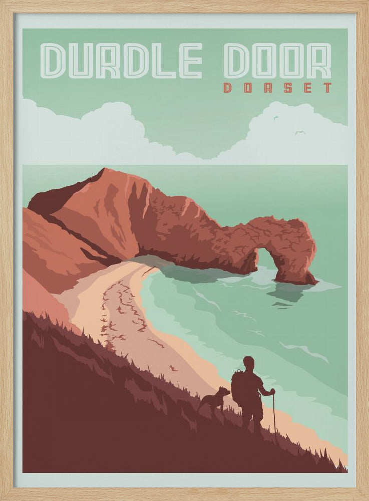 Durdle Door Dorset Travel Print Poster