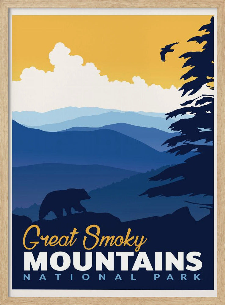 Great Smoky National Park Travel Print Poster