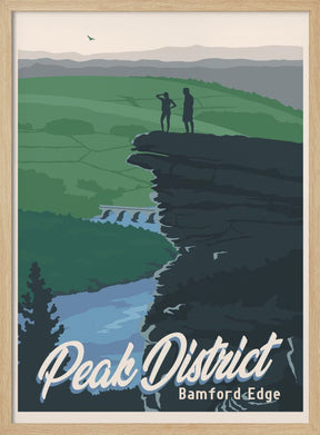 Peak District National Park Travel Print Poster