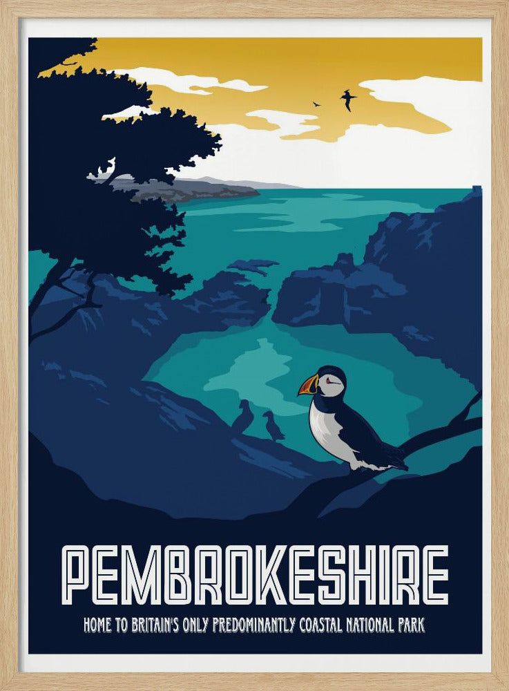 Pembrokeshire Travel Print Poster