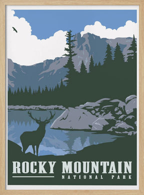 Rocky Mountain National Park Travel Print Poster