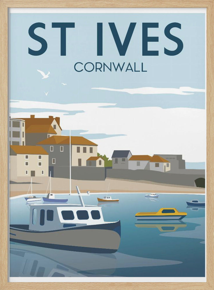 St Ives Travel Print Poster