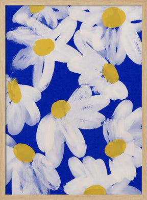 Floating Daisies Poster