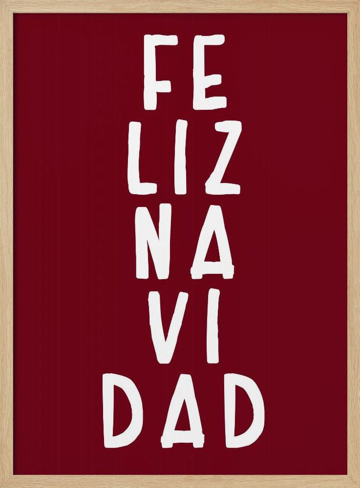 Simple feliz Navidad Poster