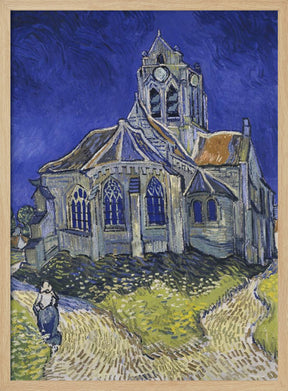 Vincent Van Gogh's the Church At Auvers (1890) Poster