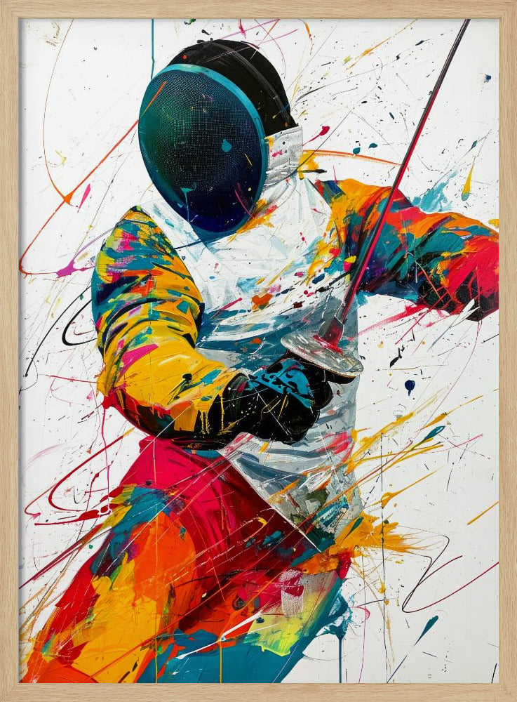 Fencing sport art #fencing #sport Poster