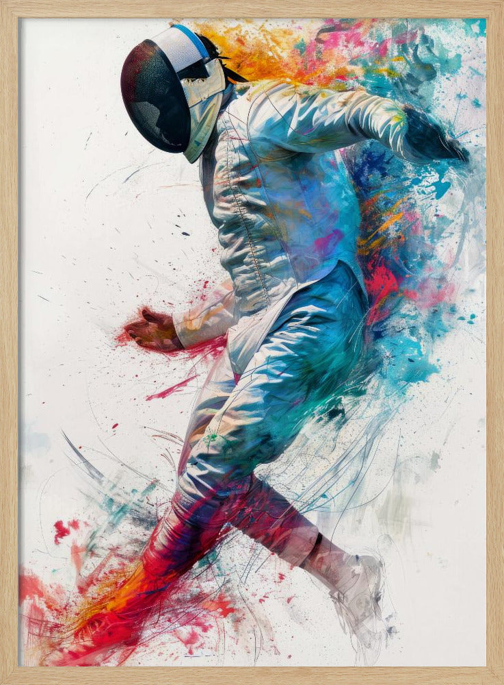 Fencing sport art #fencing #sport Poster