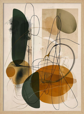 Abstract Beige No 1 Poster