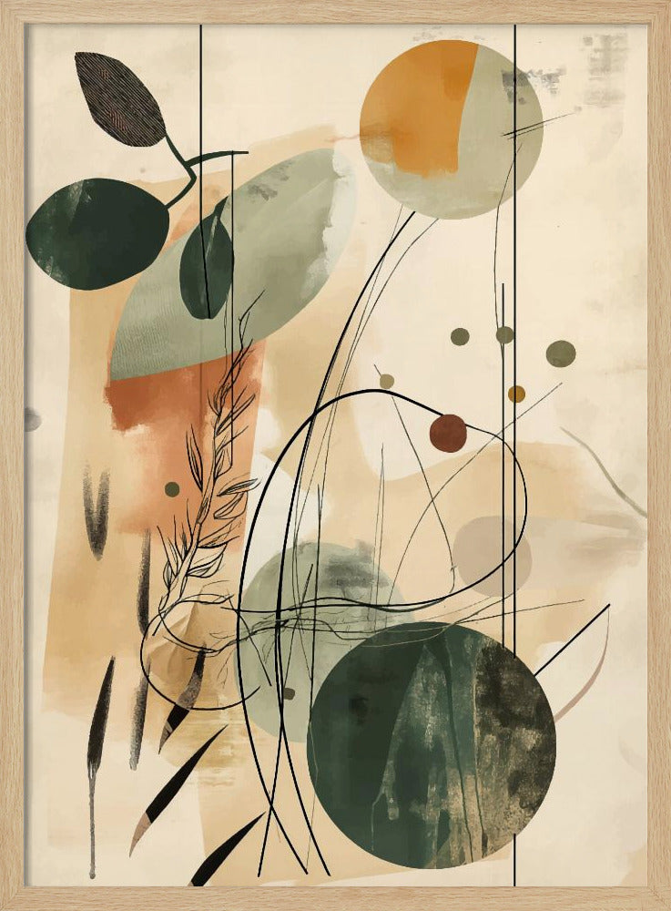 Abstract Beige No 2 Poster