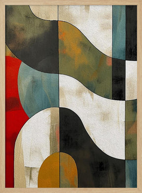 Abstract Fields No 1 Poster