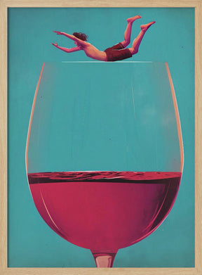 Wine Dive Poster