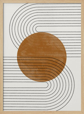 Beige and Brown Balance No.3 Poster