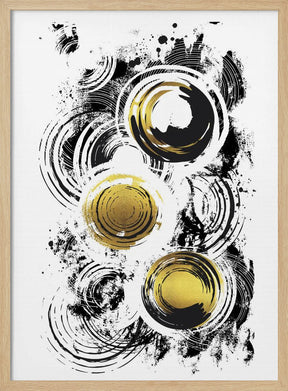 ABSTRACT ART Raving Circles Poster