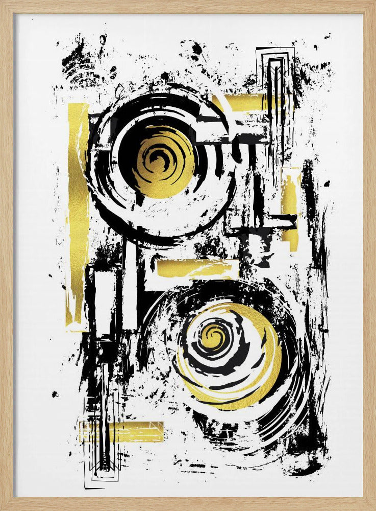 ABSTRACT ART Hard Working Poster