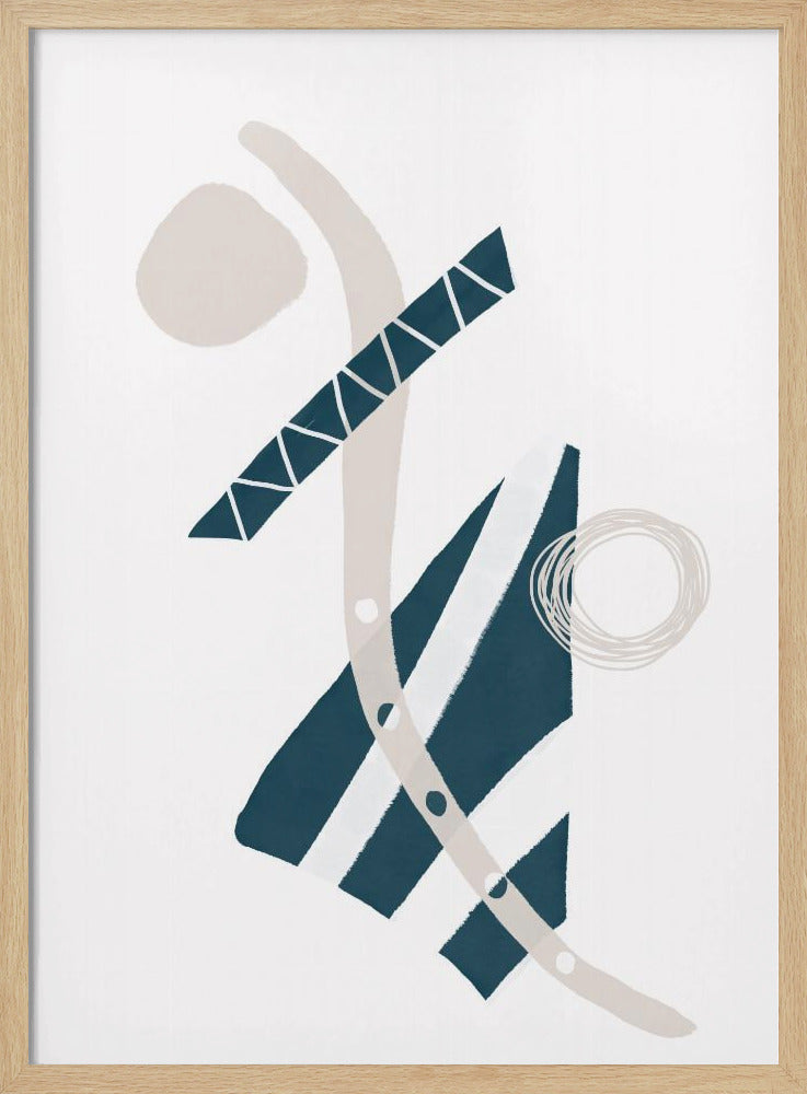 Abstract inky shapes no. 7 - Fun Poster