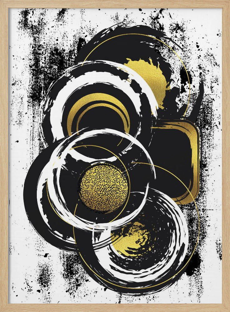 ABSTRACT ART Solid shapes Poster